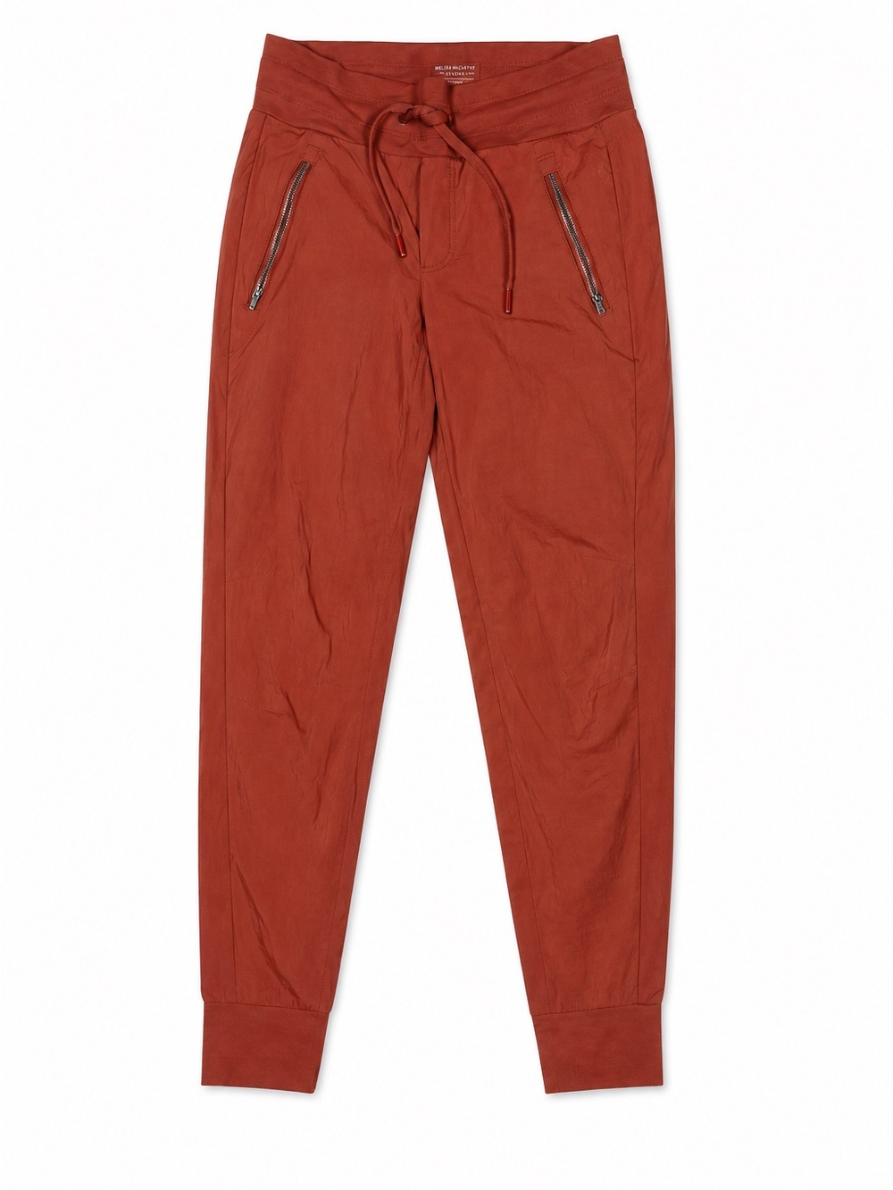 Athleta Trekkie North Drawstring Jogger Pants Size 16 Rust Red Travel Hiking